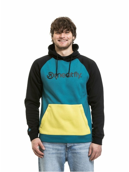 Meatfly Meatfly мъжка технична суитшърт Gravel Hb Blue / Lime