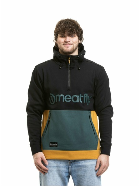 Meatfly Meatfly мъжка технична суитшърт Tason Black / Chai Tea