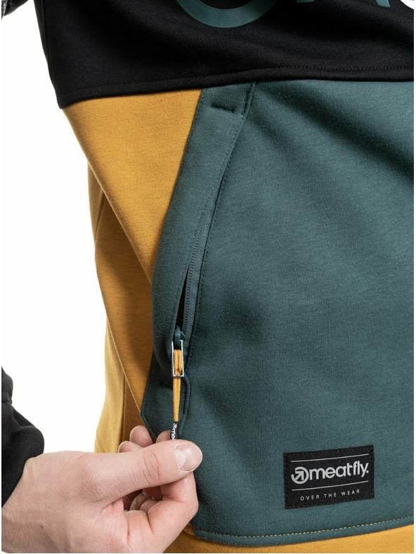 Meatfly Meatfly мъжка технична суитшърт Tason Black / Chai Tea