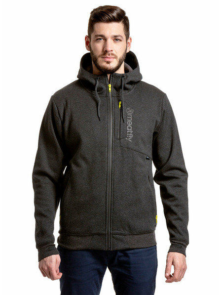 Meatfly Meatfly мъжка технична суитшърт Lightyear Black Heather