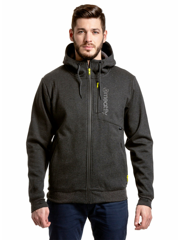 Meatfly Meatfly мъжка технична суитшърт Lightyear Black Heather