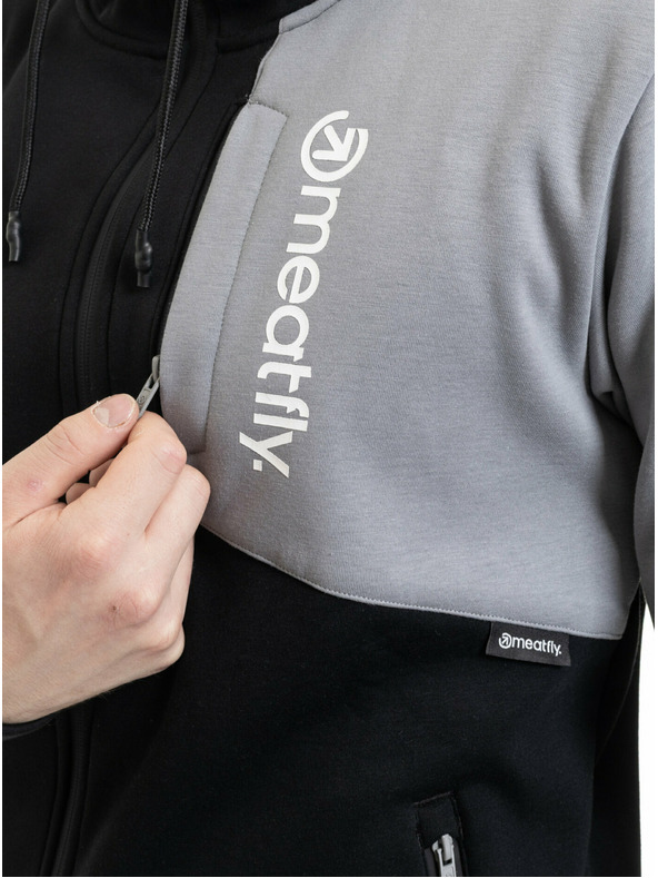 Meatfly Meatfly мъжки технически суитшърт Lightyear Grey / Black