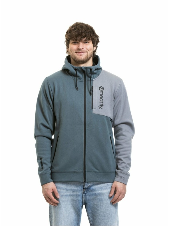 Meatfly Meatfly мъжки технически суитшърт Lightyear Blue Sea / Silver