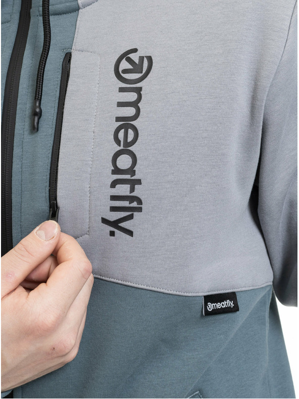 Meatfly Meatfly мъжки технически суитшърт Lightyear Blue Sea / Silver