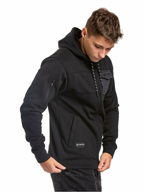 Meatfly Meatfly мъжки технически суитшърт Josh Black