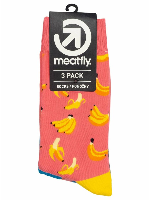 Meatfly Meatfly чорапи Lexy Triple Pack Bananas