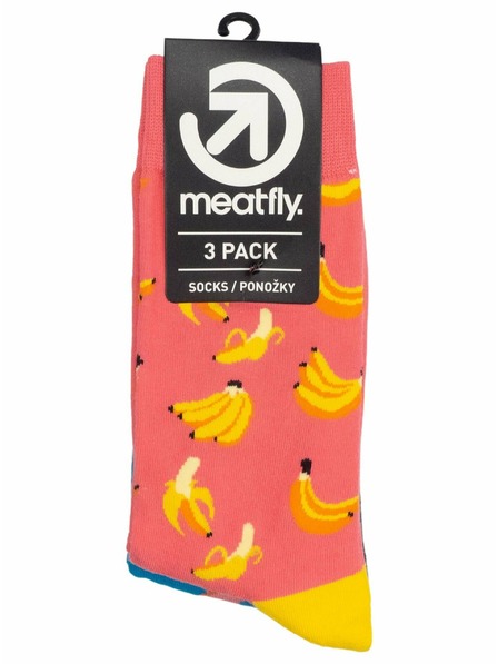 Meatfly Meatfly чорапи Lexy Triple Pack Bananas
