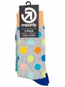 Meatfly Meatfly чорапи Lexy Triple Pack Grey Dots