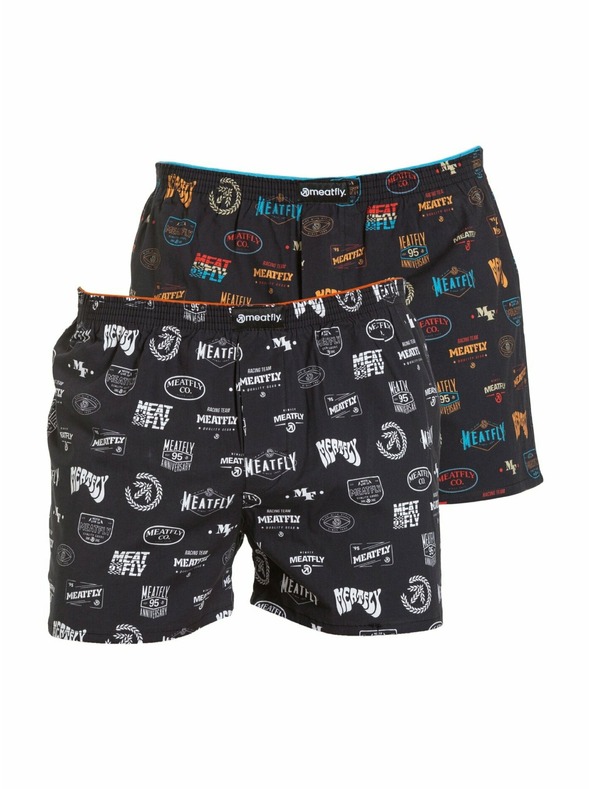 Meatfly Meatfly мъжки боксерки Agostino Double Pack H - Badges