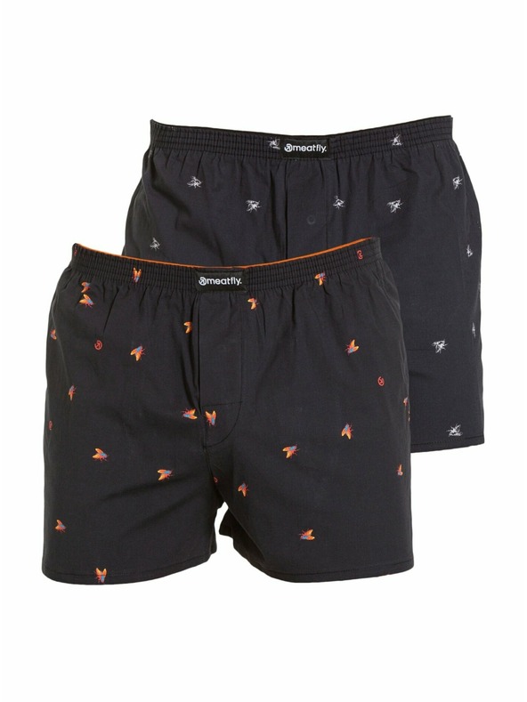 Meatfly Meatfly мъжки боксерки Agostino Double Pack I - Flies