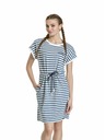 Meatfly Meatfly дамски рокли Lottie Blue Stripes