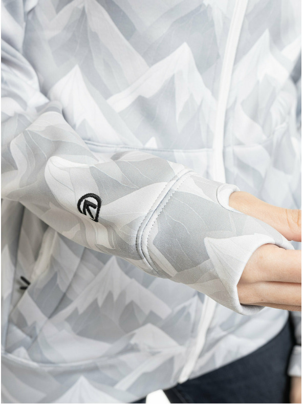 Meatfly Meatfly дамски технически суитшърт Alisha White Mountain