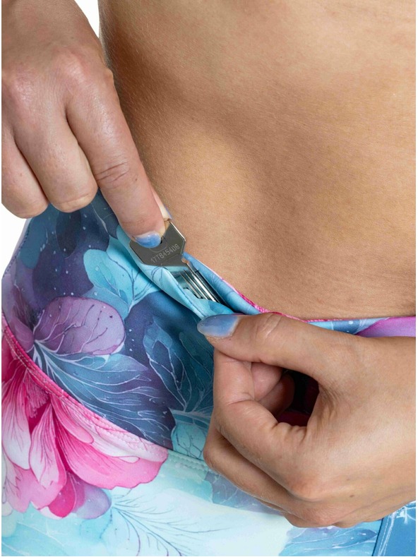 Meatfly Meatfly дамски термични лосинки Jenna Pink Flowers