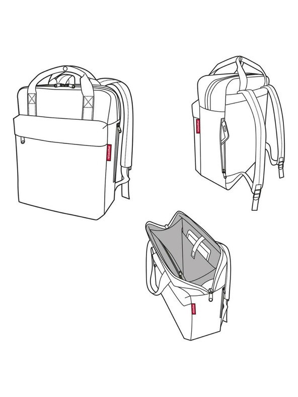 Reisenthel Тъмно синя мъжка раница Reisenthel Allday M Herringbone Dark Blue