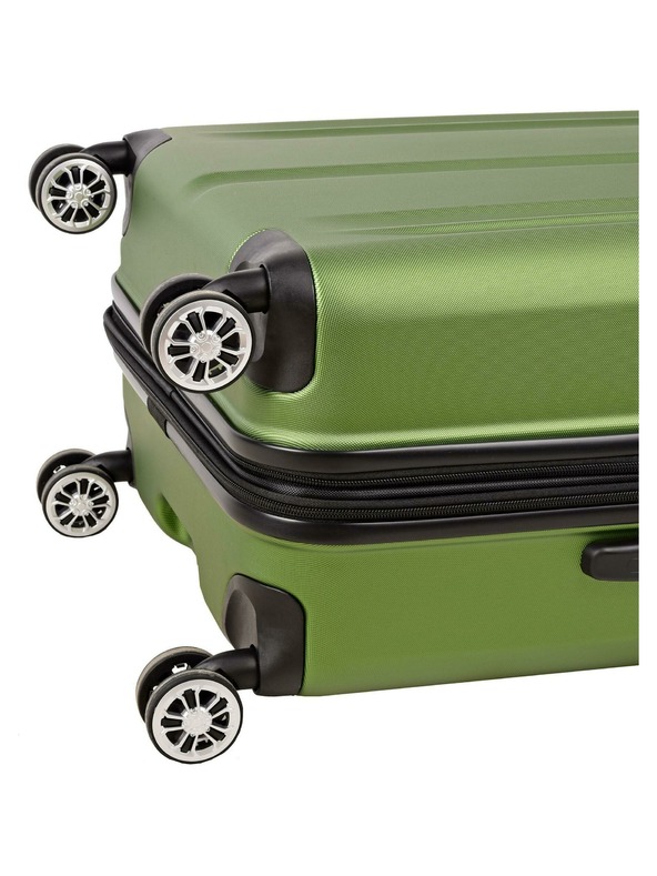 Travelite Зелен пътнически куфар Travelite City 4w L Green