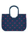 Reisenthel Тъмно синя дамска чанта на точки Reisenthel Loopshopper L Frame Mixed Dots