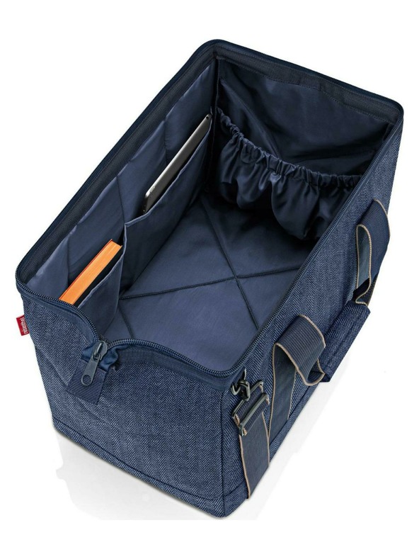 Reisenthel Тъмносиня пътна чанта Reisenthel Allrounder L Herringbone Dark Blue