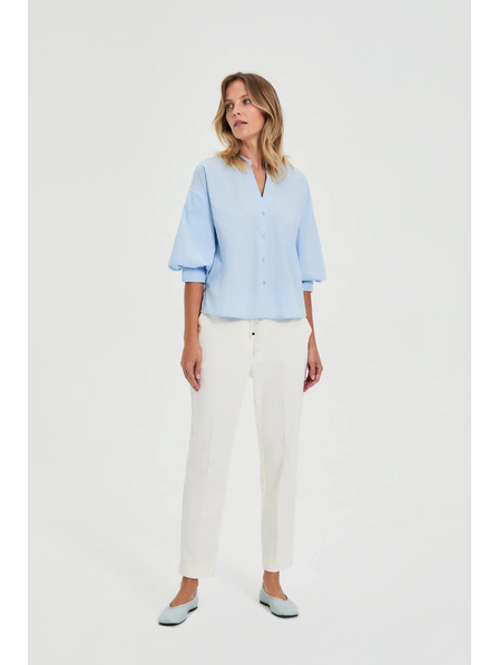 Moodo Панталони със набори белі Moodo