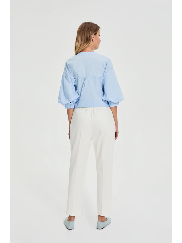 Moodo Панталони със набори белі Moodo