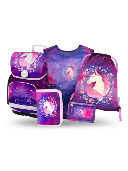 BAAGL  BAAGL SET 5 Ergo Конь: портфейл, пенал, торба, престилка, портмоне