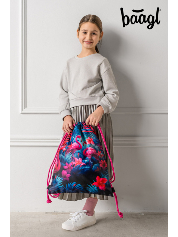 BAAGL  BAAGL SET 5 Ergo Фламинго: портфейл, пенал, торба, престилка, портмоне