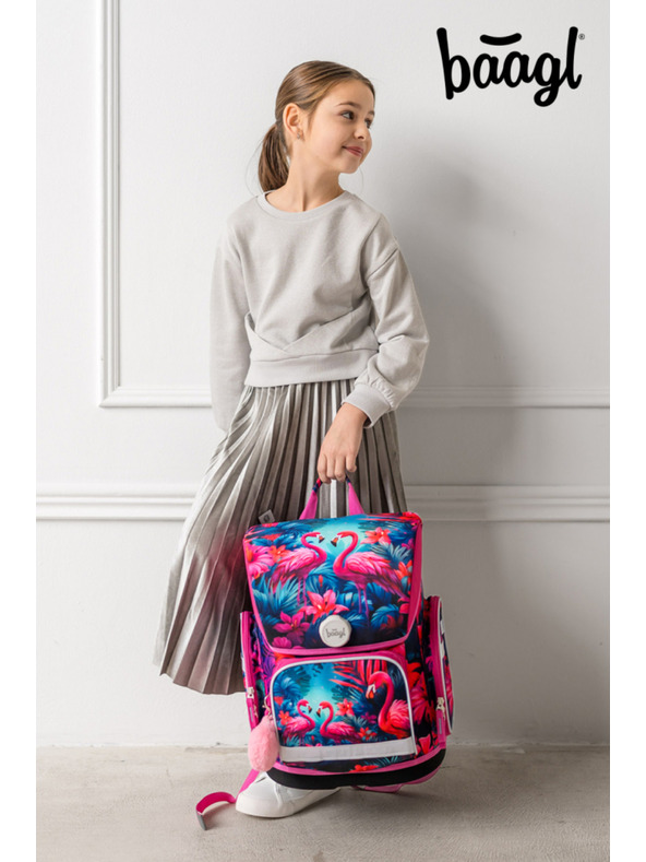 BAAGL  BAAGL SET 5 Ergo Фламинго: портфейл, пенал, торба, престилка, портмоне