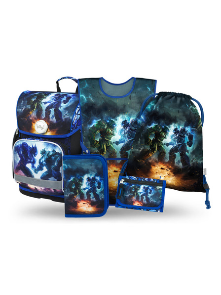 BAAGL  BAAGL SET 5 Ergo Робота: портфейл, пенал, торба, престилка, портмоне