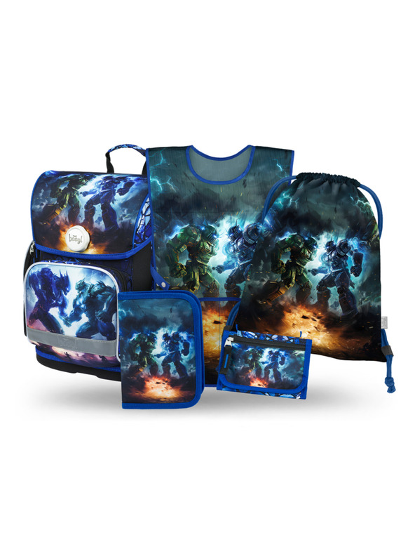 BAAGL  BAAGL SET 5 Ergo Робота: портфейл, пенал, торба, престилка, портмоне