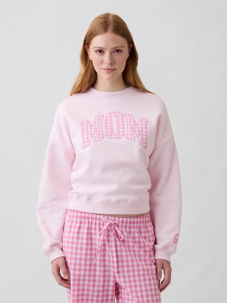 GAP Oversize суитшърт с лого Mom GAP