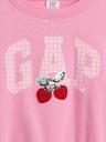 GAP Бебешки суитшърт с голям размер и лого GAP