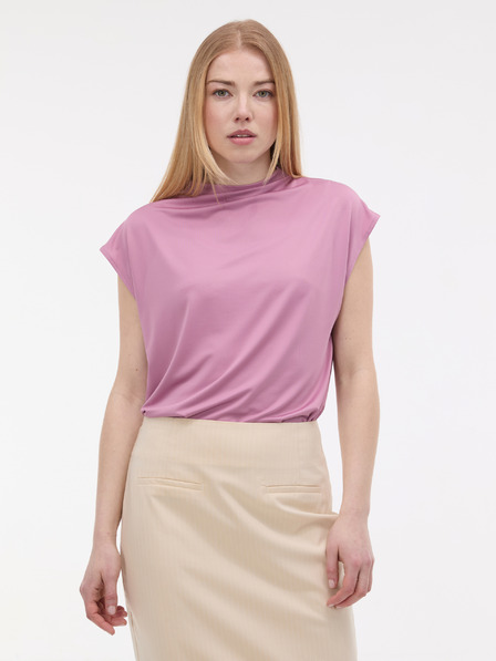 Orsay Светловиолетова дамска тениска с къс ръкав ORSAY