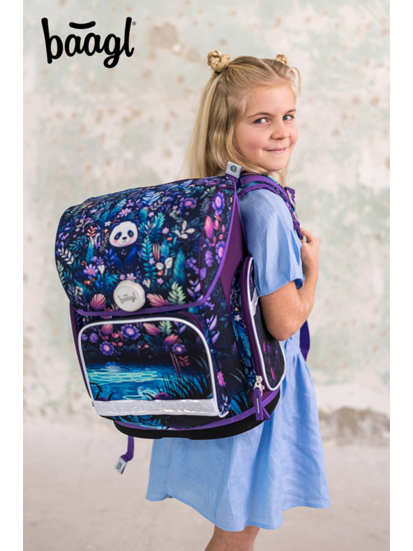 BAAGL  BAAGL SET 5 Ergo Jungle Панда: портфейл, пенал, торбичка, престилка, портмоне