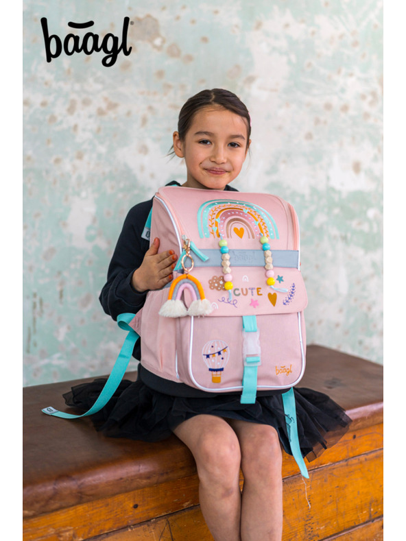 BAAGL  BAAGL SET 5 Zippy Дъга розов: портфейл, пенал, торбичка, престилка, портмоне