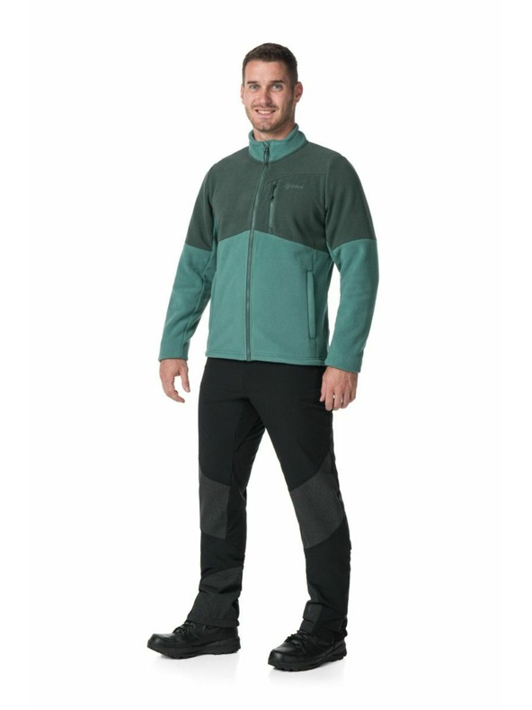 Kilpi Черно мъжко поларено яке с качулка Kilpi Glander-M