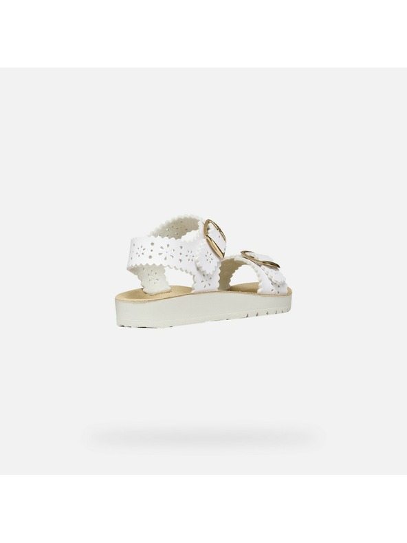 Geox Бели детски сандали Geox Sandal Costarei