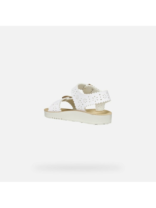 Geox Бели детски сандали Geox Sandal Costarei