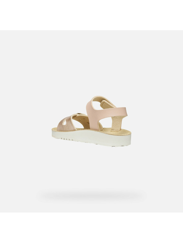 Geox Светлорозови детски сандали Geox Sandal Costarei