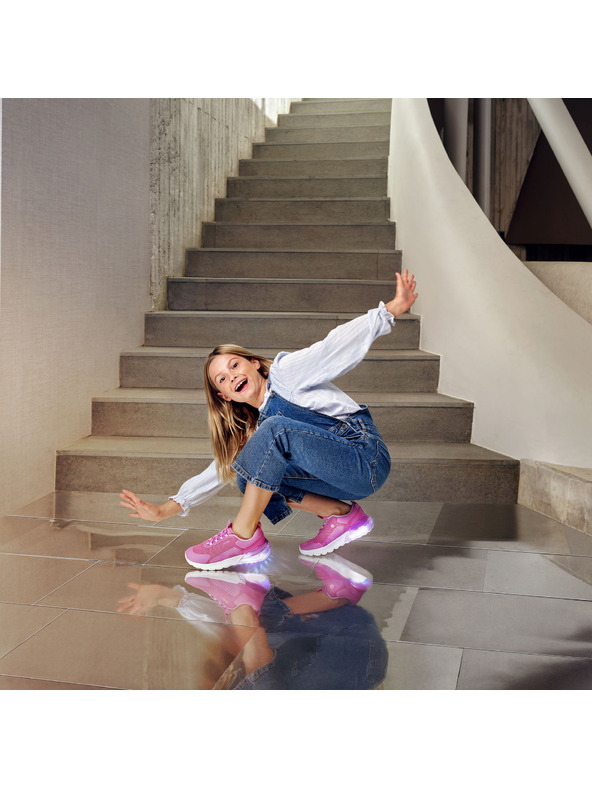 Geox Розови детски маратонки Geox Activart illuminus