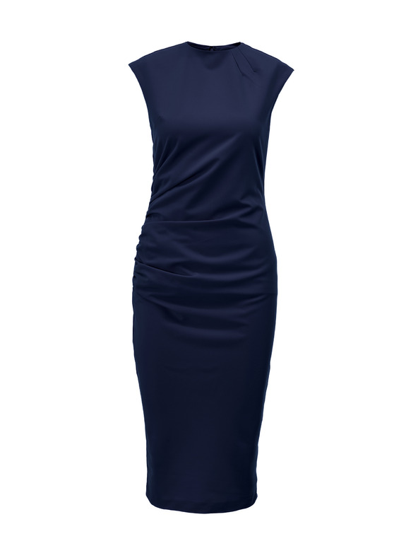 Orsay Тъмносиня дамска миди рокля ORSAY