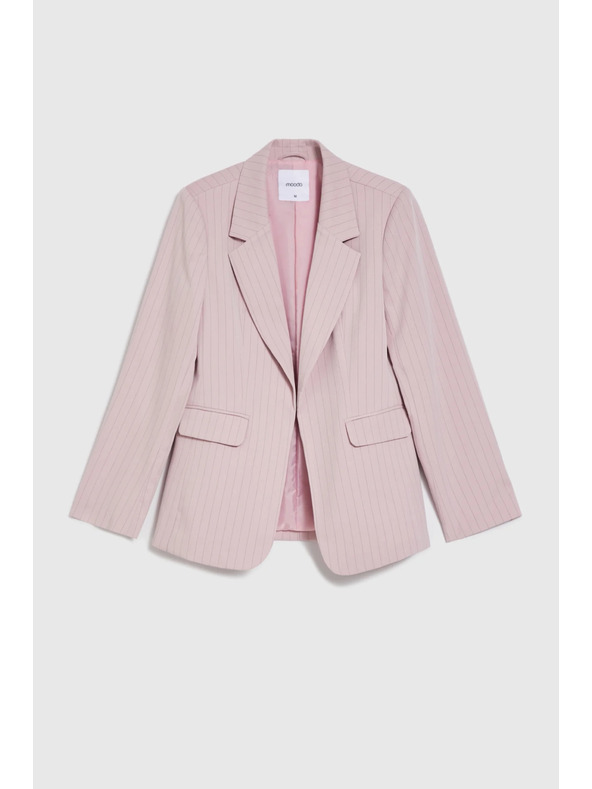 Moodo Сако в райета розово Moodo