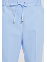 Moodo Панталони с крачол в канта сини Moodo