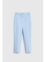 Moodo Панталони с крачол в канта сини Moodo