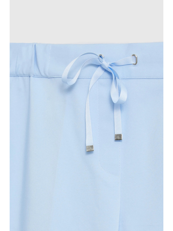 Moodo Панталони с крачол в канта сини Moodo