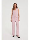 Moodo Панталони с фини райета розови Moodo