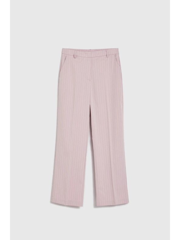 Moodo Панталони с фини райета розови Moodo