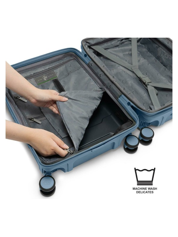 Heys Пътнически куфар Heys ReNew M Charcoal