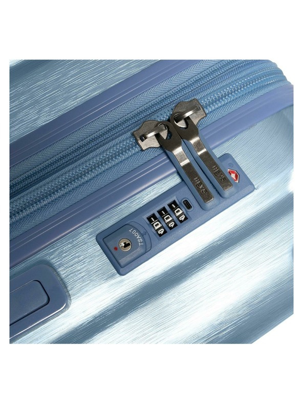 Heys Пътнически куфар Heys Alumix M Icy Blue