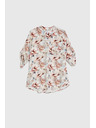 Moodo Риза от вискоза с цветя розова Moodo