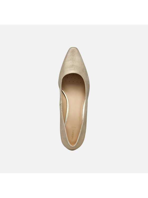 Geox Кремави дамски обувки с висок ток Geox Giselda