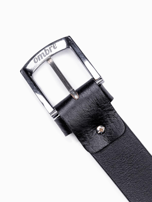 Ombre Clothing Комплект мъжки кожени аксесоари - черни A654 Ombre Clothing